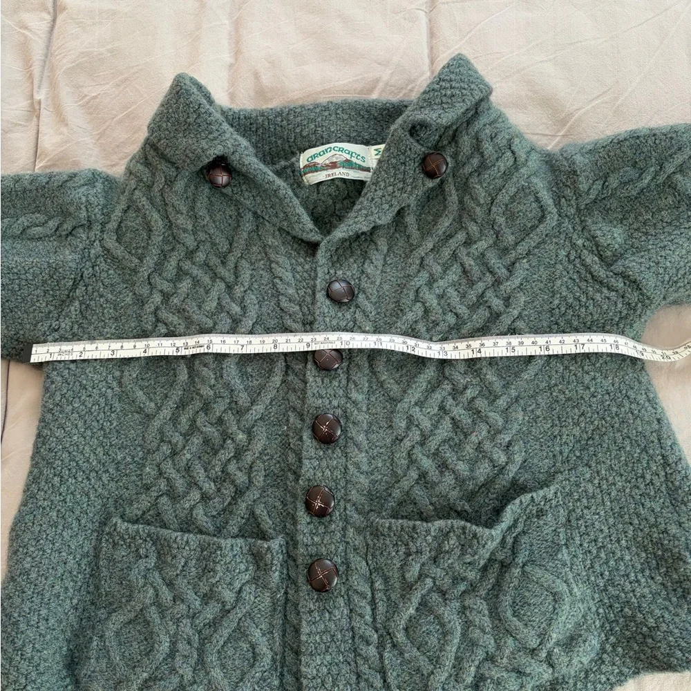Aran Crafts 100% Merino Wool Cardigan - Made in Ireland - Picture 5 of 6